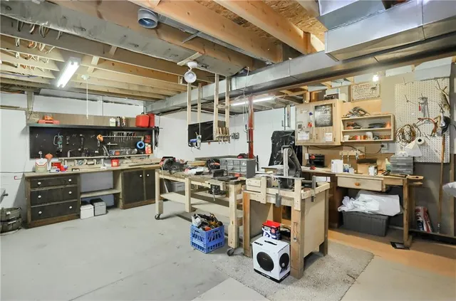 a view of a storage in a room