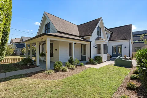 a view of a house with a porch