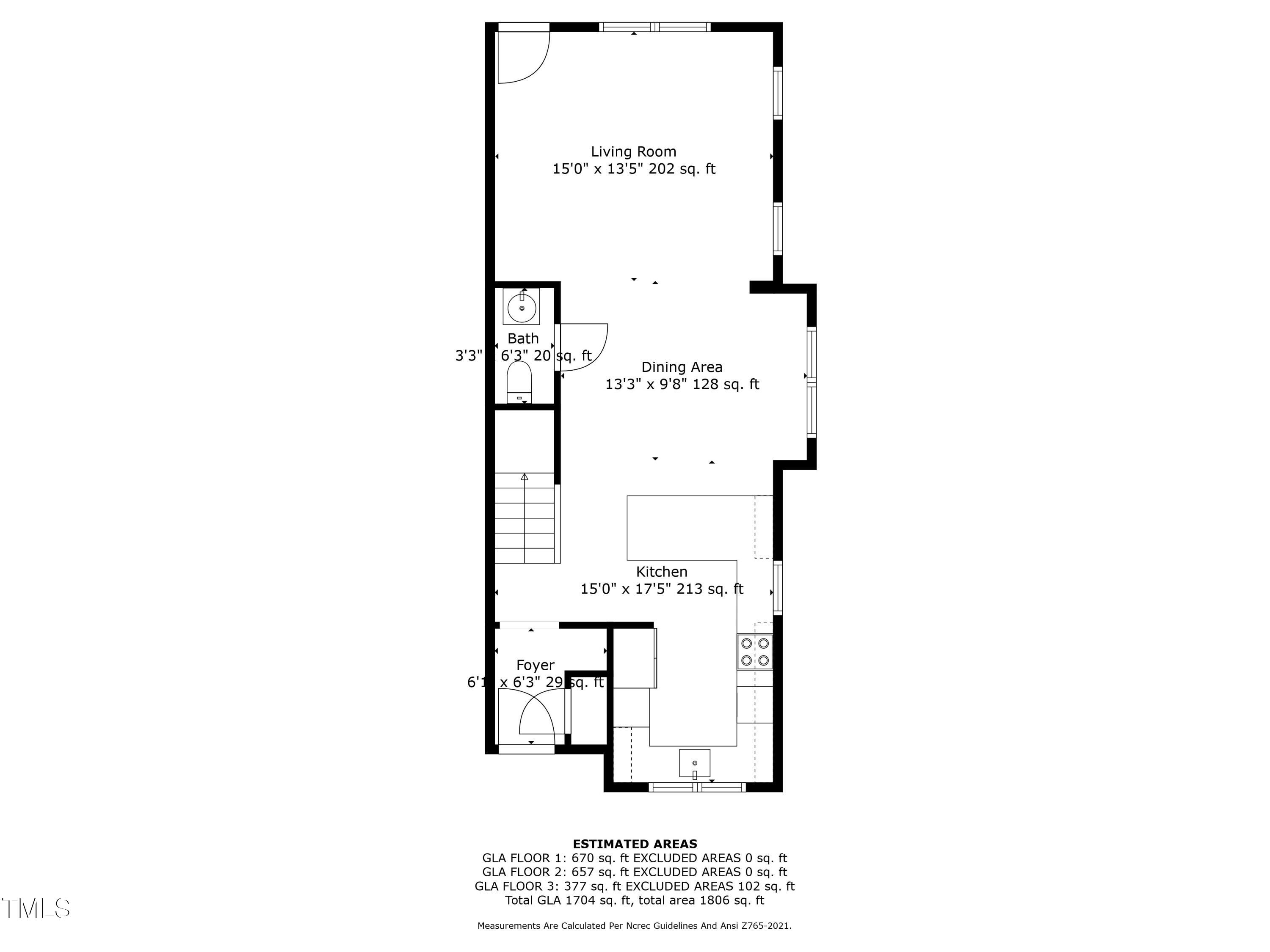 6300 Pleasant Pines Drive, Unit 101 Raleigh, NC 27613 - Photo 33 of 35 1st_floor_6300_pleasant_pines_drive_101_