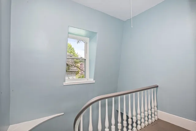 a view of hallway with window