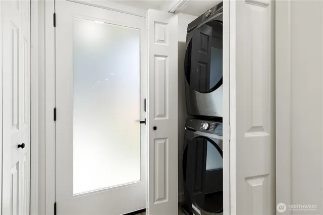 a close view of walk in closet