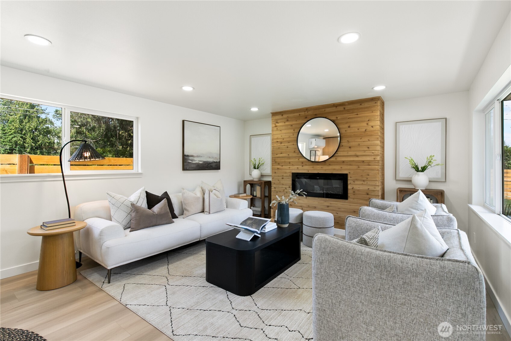11 Southwest 100th Street Seattle, WA 98146 - Photo 6 of 36 a living room with furniture and a fireplace