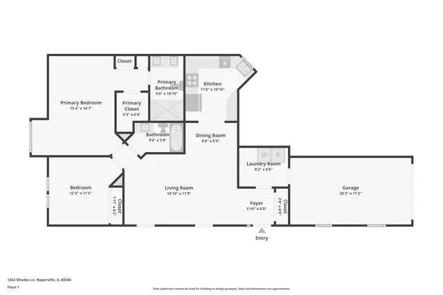 $289,900 | 1262 Rhodes Lane, Naperville, IL 60540