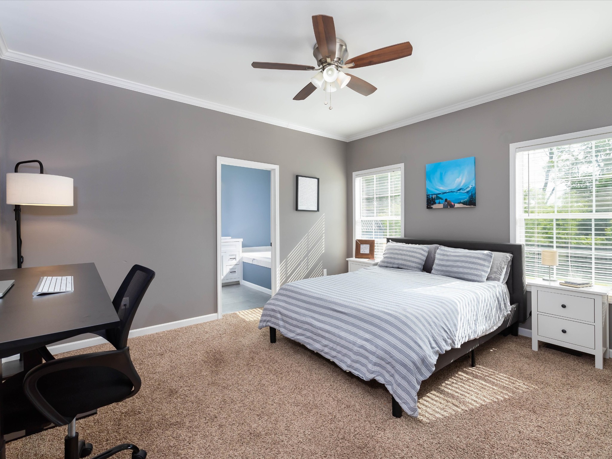 1150 Wrights Mill Road Spring Hill, TN 37174 - Photo 16 of 34 a bedroom with a bed a desk and chair