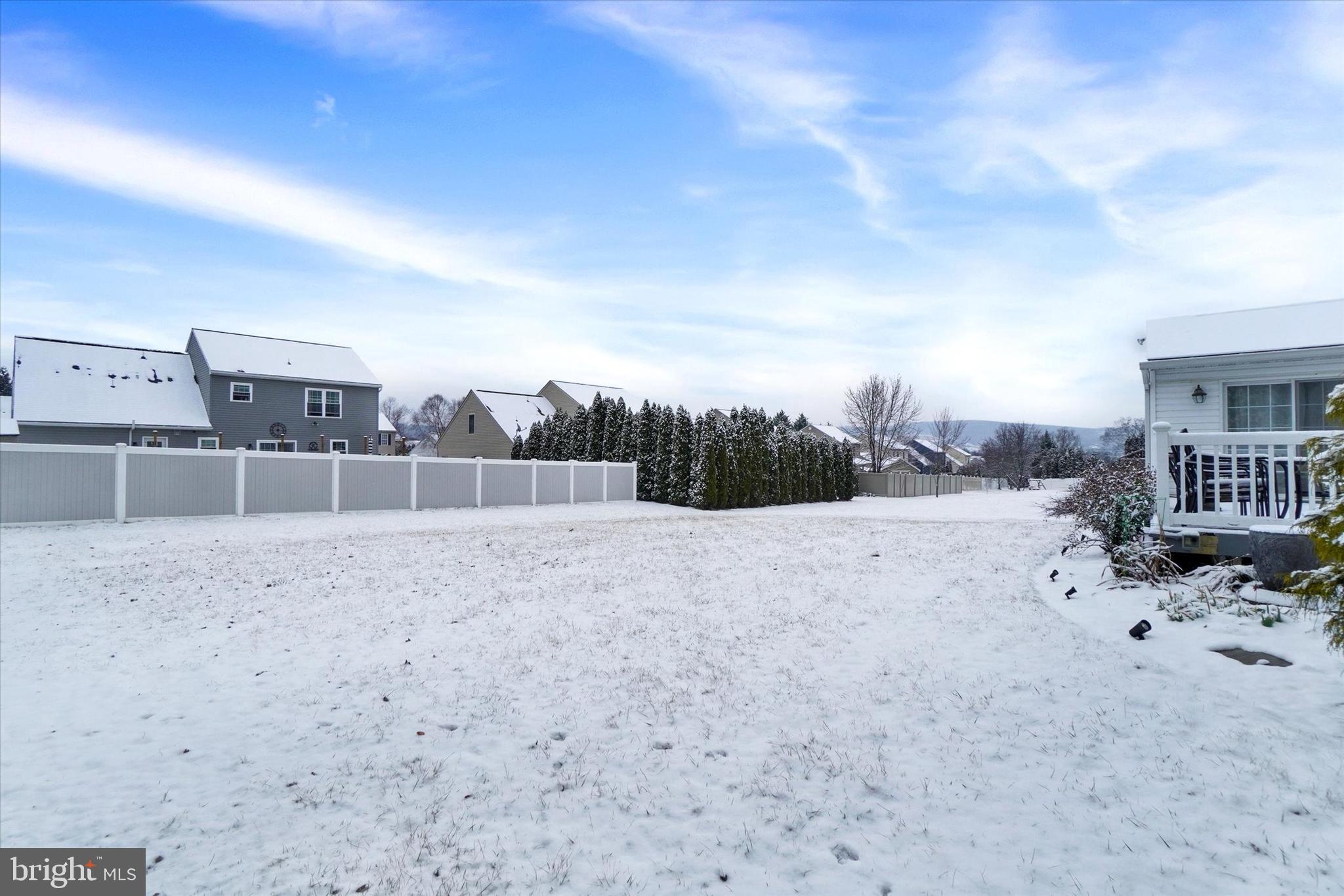 595 Apple Tree Lane Mount Wolf, PA 17347 - Photo 25 of 27 a view of a dry yard with wooden fence