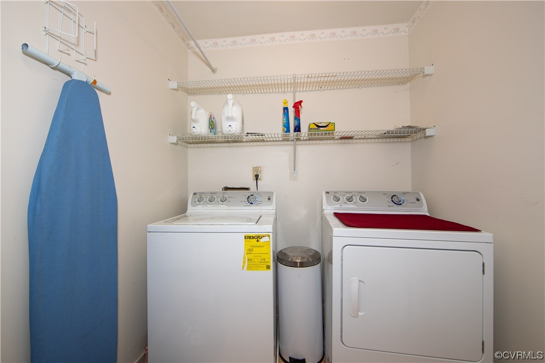 14908 Walnut Bend Road Midlothian, VA 23112 - Photo 25 of 43 a utility room with dryer and washer