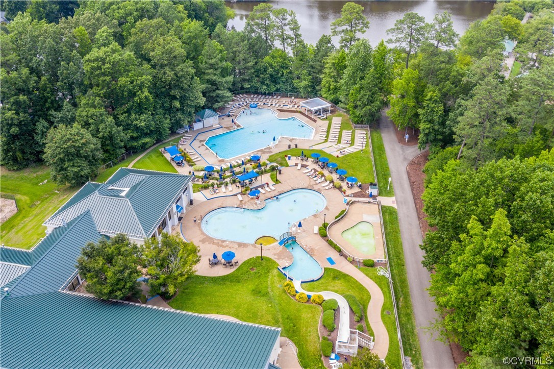 14908 Walnut Bend Road Midlothian, VA 23112 - Photo 32 of 43 aerial view of a house with a swimming pool