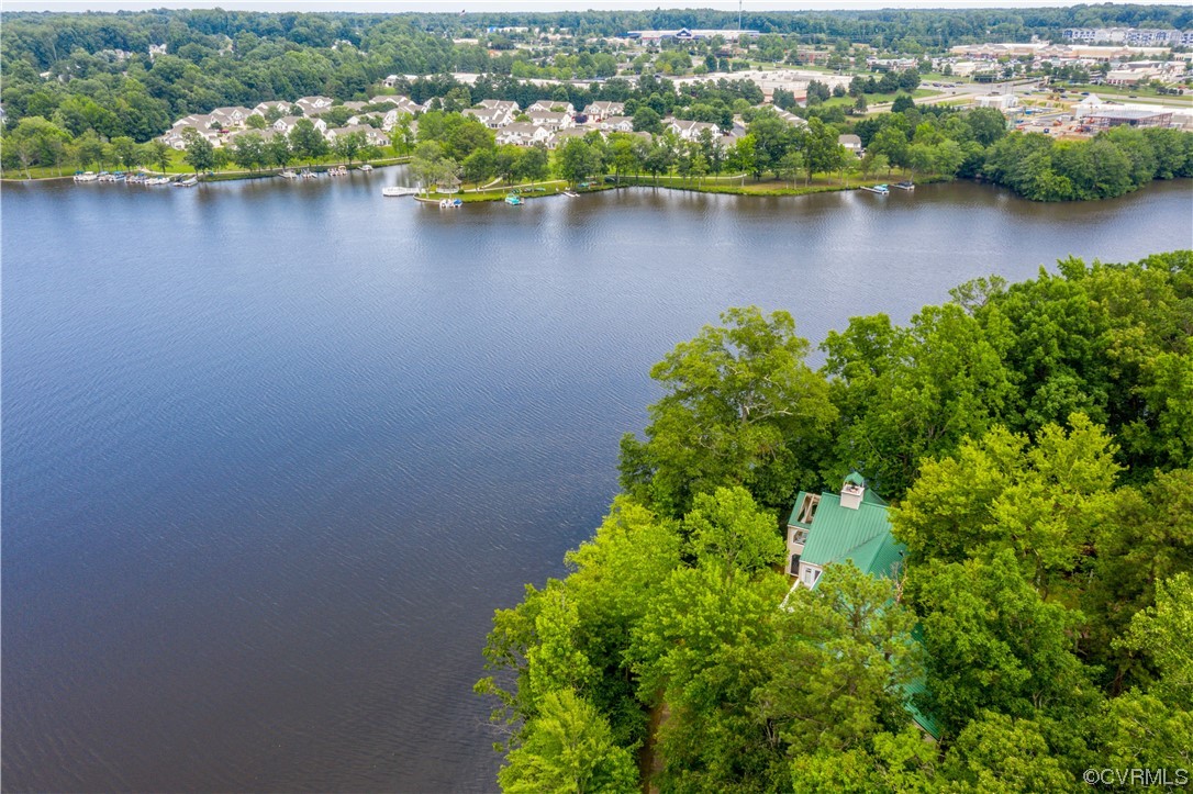 14908 Walnut Bend Road Midlothian, VA 23112 - Photo 36 of 43 an aerial view of a houses with a lake view