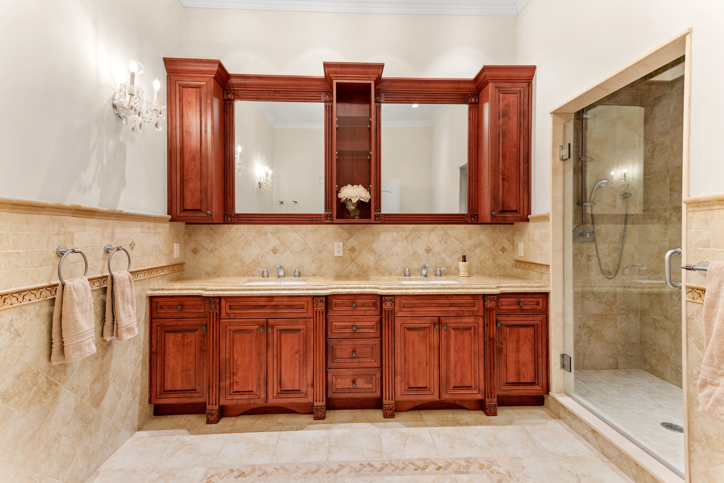 10 Starboard Lane Osterville, MA 02655 - Photo 13 of 22 a bathroom with a sink and a mirror