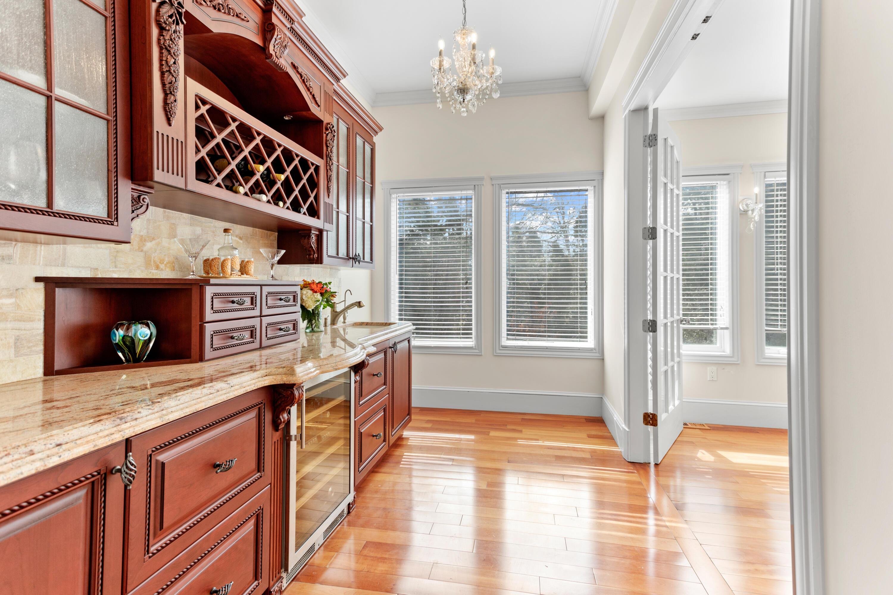 10 Starboard Lane Osterville, MA 02655 - Photo 5 of 22 a kitchen with stainless steel appliances granite countertop a stove a sink and a microwave