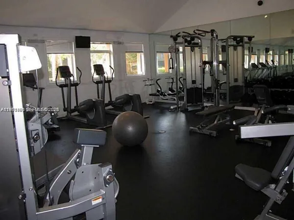 a view of backyard with green space