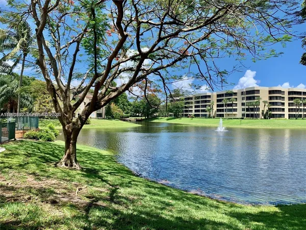 a view of a balcony with a garden