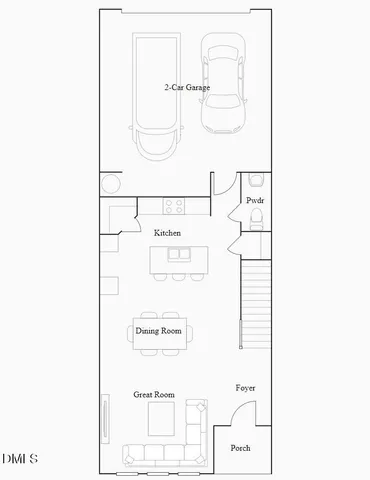 a picture of a room with a bench and white walls