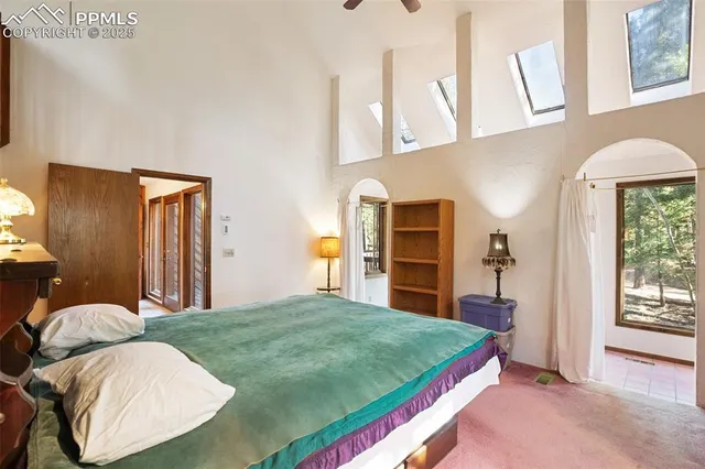 a bathroom with a sink vanity and a mirror