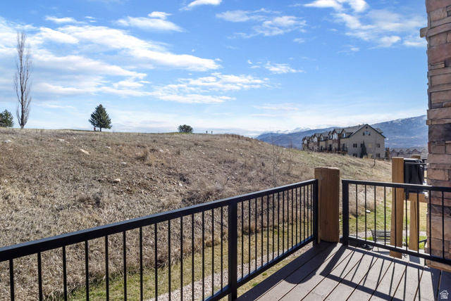 3598 North Huntsman Path, Unit 502 Eden, UT 84310 - Photo 2 of 43 Deck featuring a mountain view
