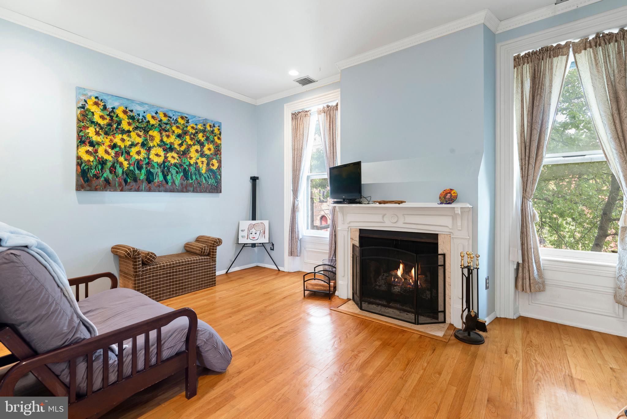 1928 Spring Garden Street, Unit 4 Philadelphia, PA 19130 - Photo 10 of 30 Elegant wood burning fire place