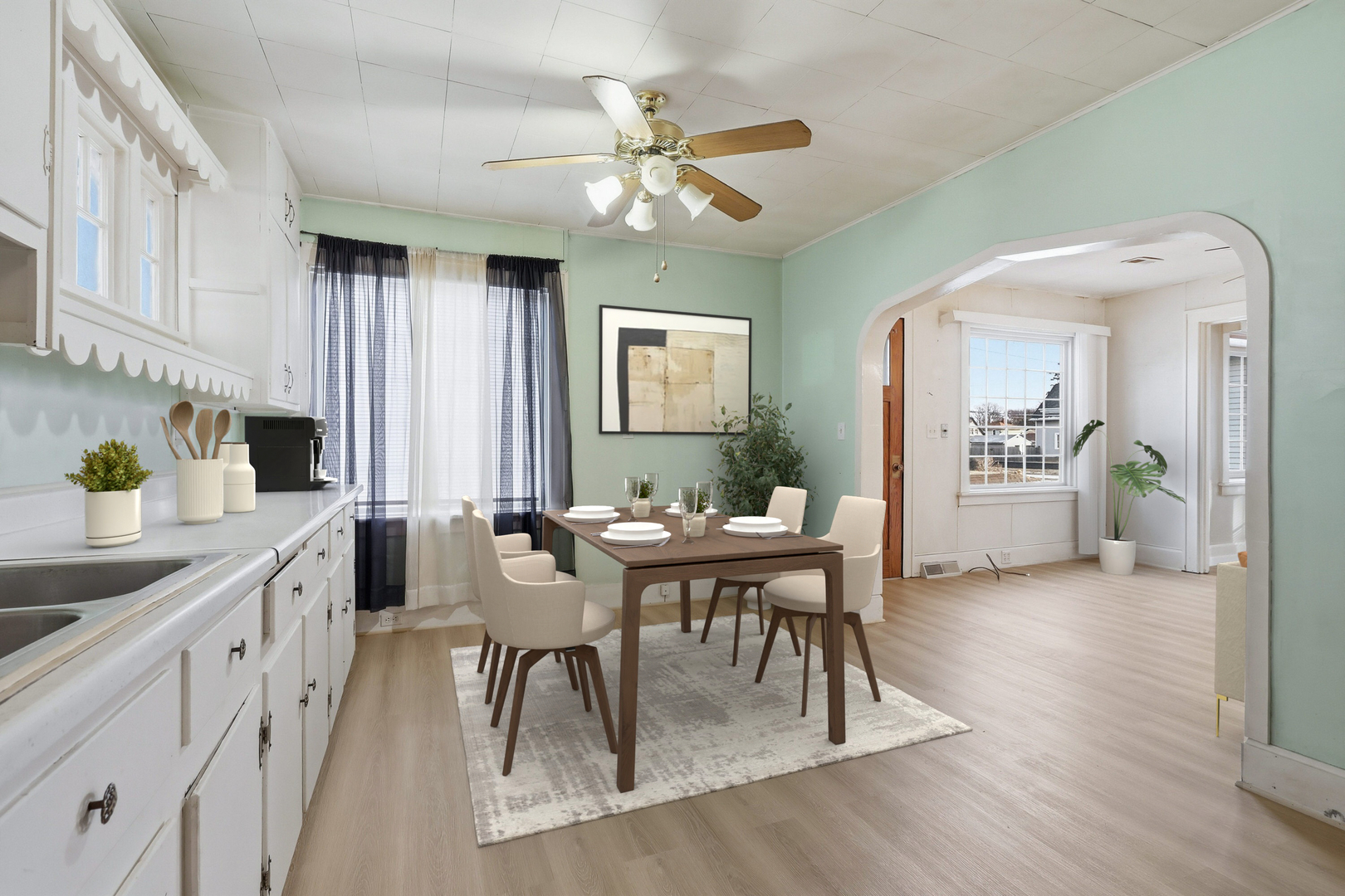 2748 12th Avenue Moline, IL 61265 - Photo 2 of 35 a view of a dining room with furniture and wooden floor