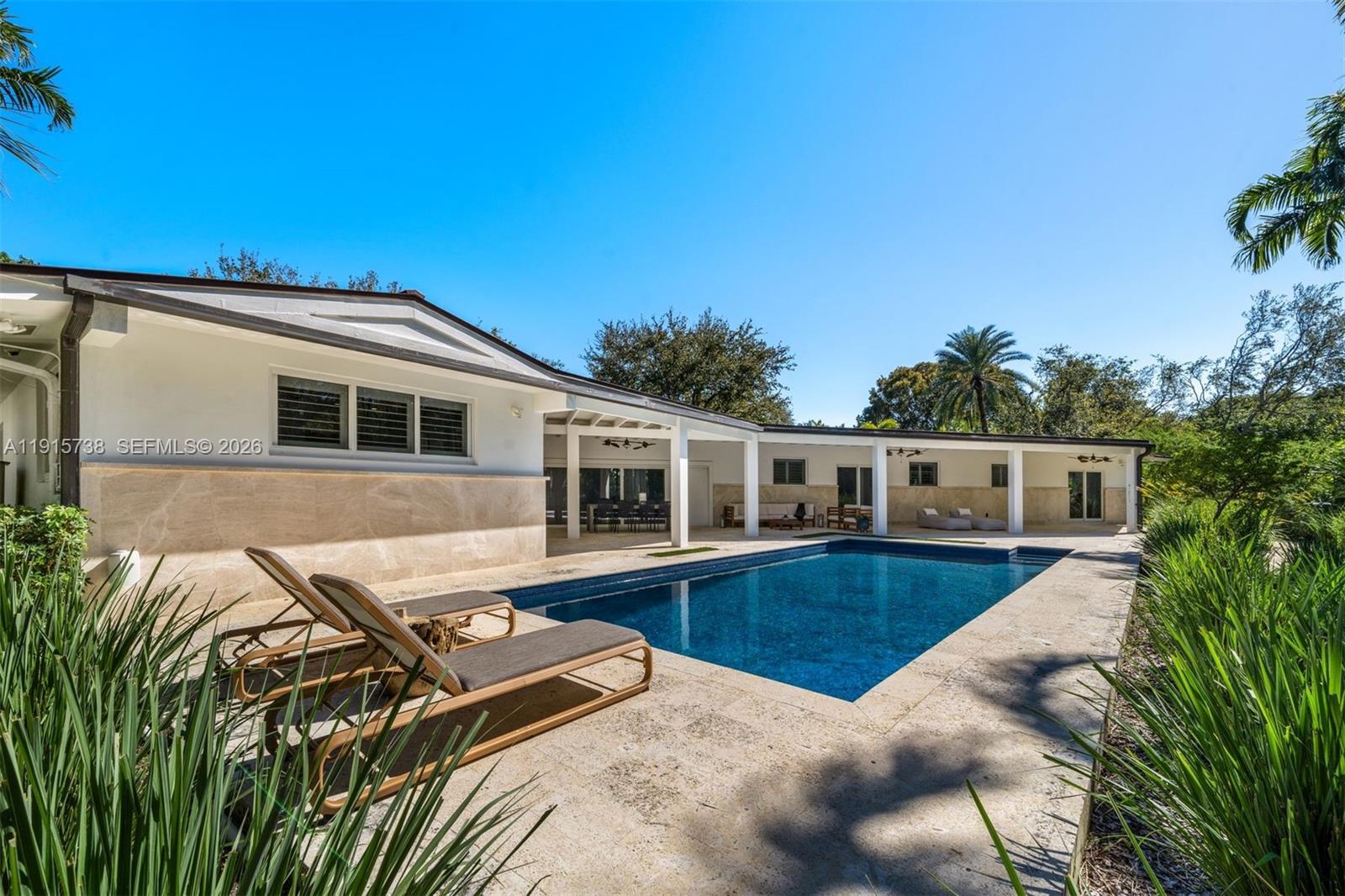a view of a house with pool