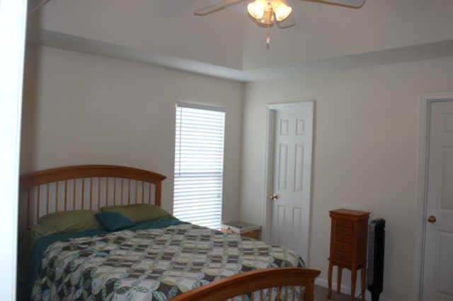 Master bedroom has walk in closet and full bath