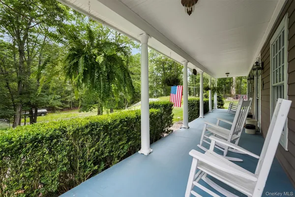 a view of an outdoor sitting area