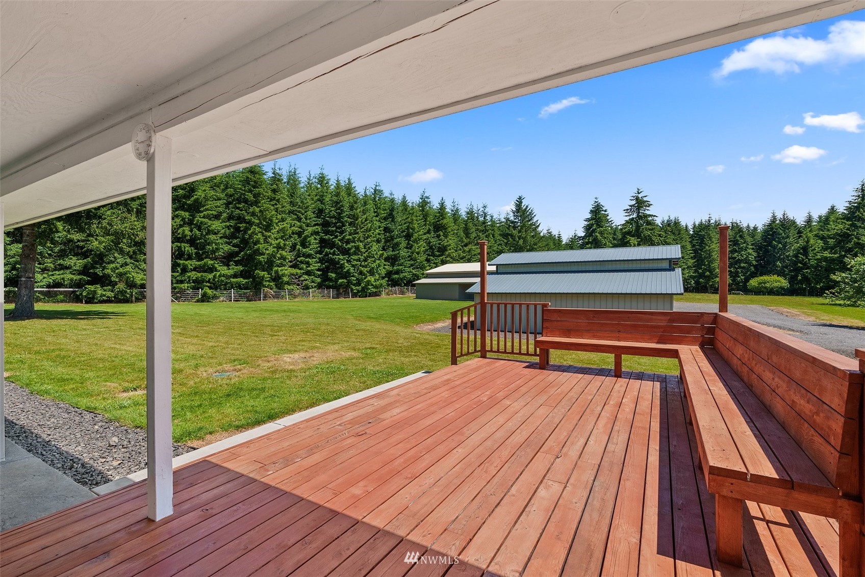 320 Tennessee Road Winlock, WA 98596 - Photo 28 of 40 a view of a yard with wooden floor and outdoor space