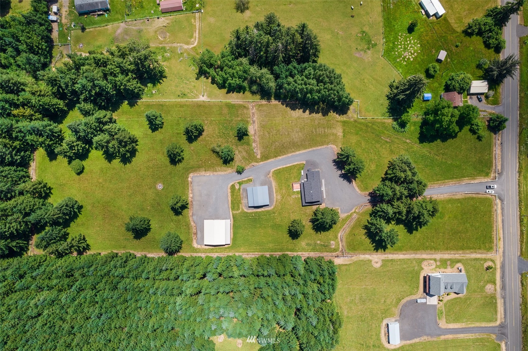 320 Tennessee Road Winlock, WA 98596 - Photo 39 of 40 an aerial view of residential house with outdoor space