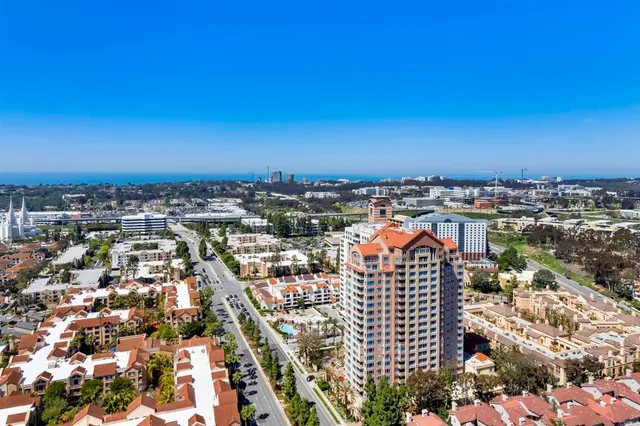 an aerial view of city