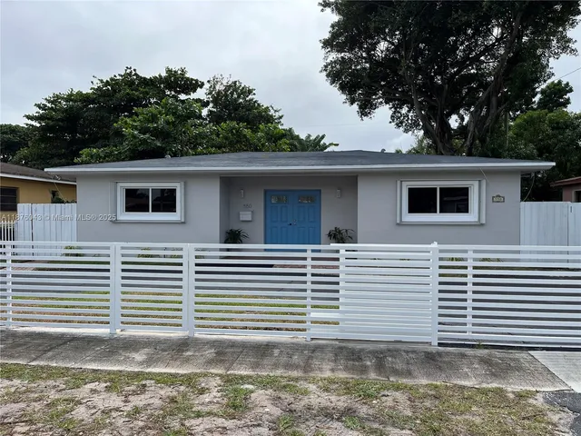 a house with a white house