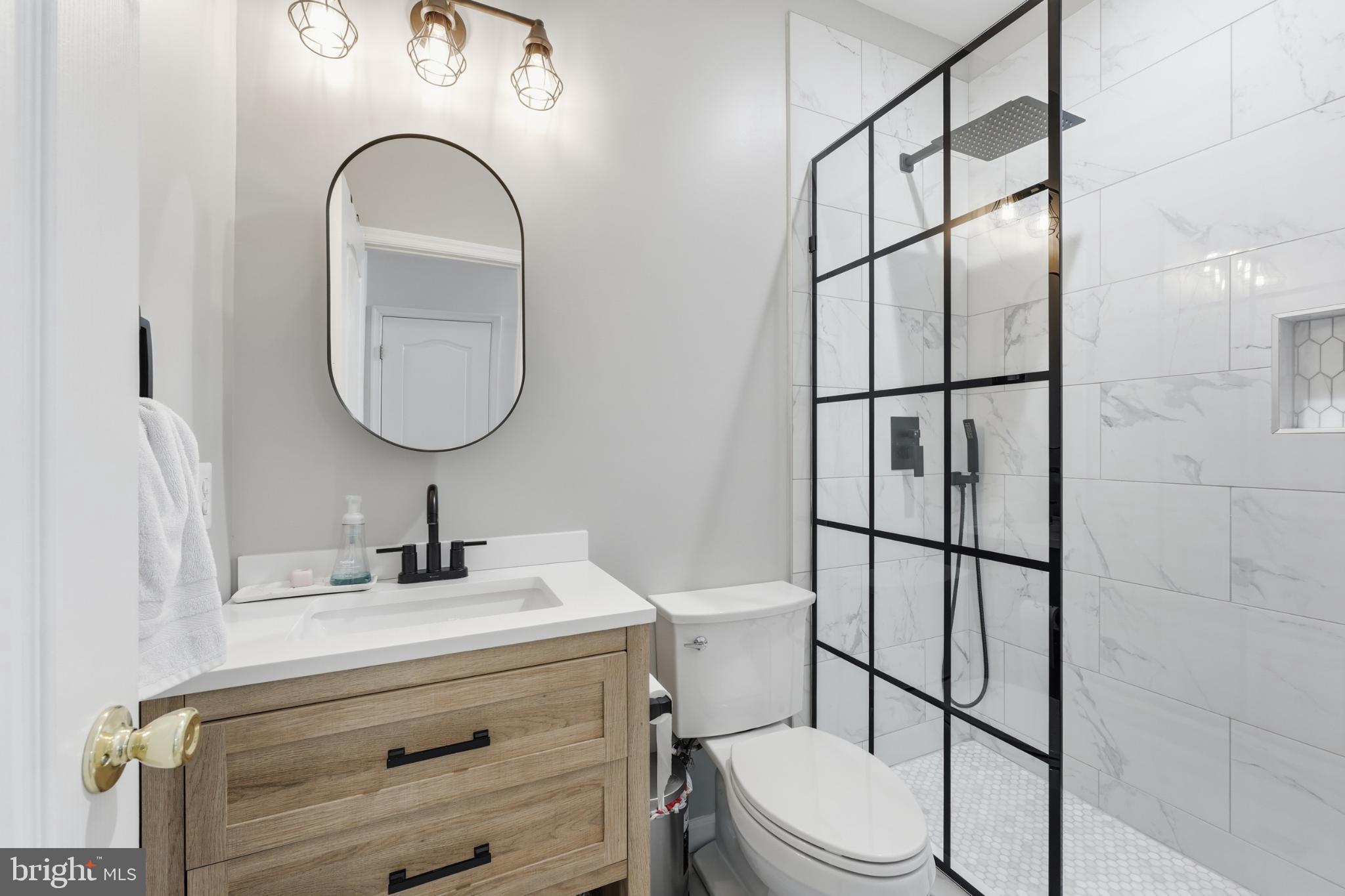 13993 Sawteeth Way Centreville, VA 20121 - Photo 34 of 44 a bathroom with a toilet sink and mirror