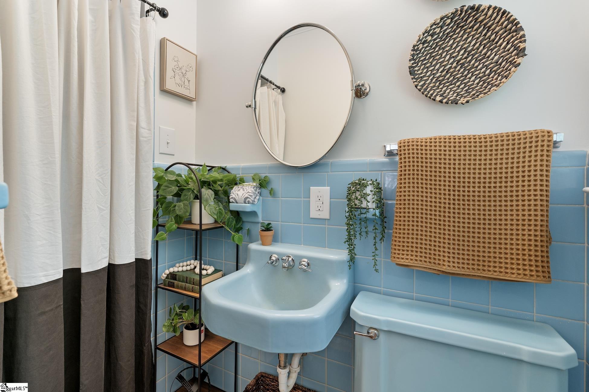 502 Forest Lane Belton, SC 29627 - Photo 24 of 50 Custom blue tile was well maintained through the years and in great condition!