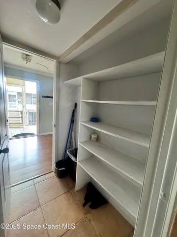 a view of closet area