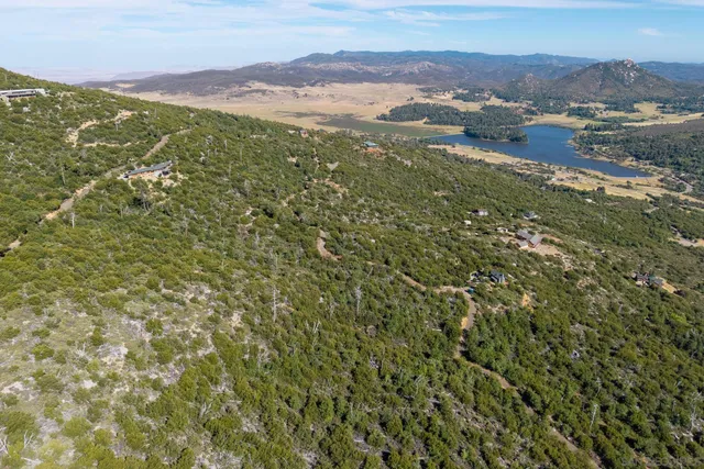 a view of city and mountain