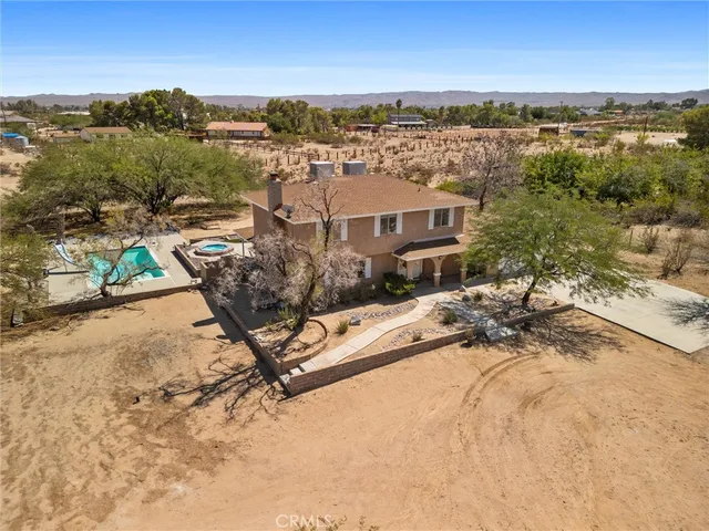 a view of a balcony with mountain view