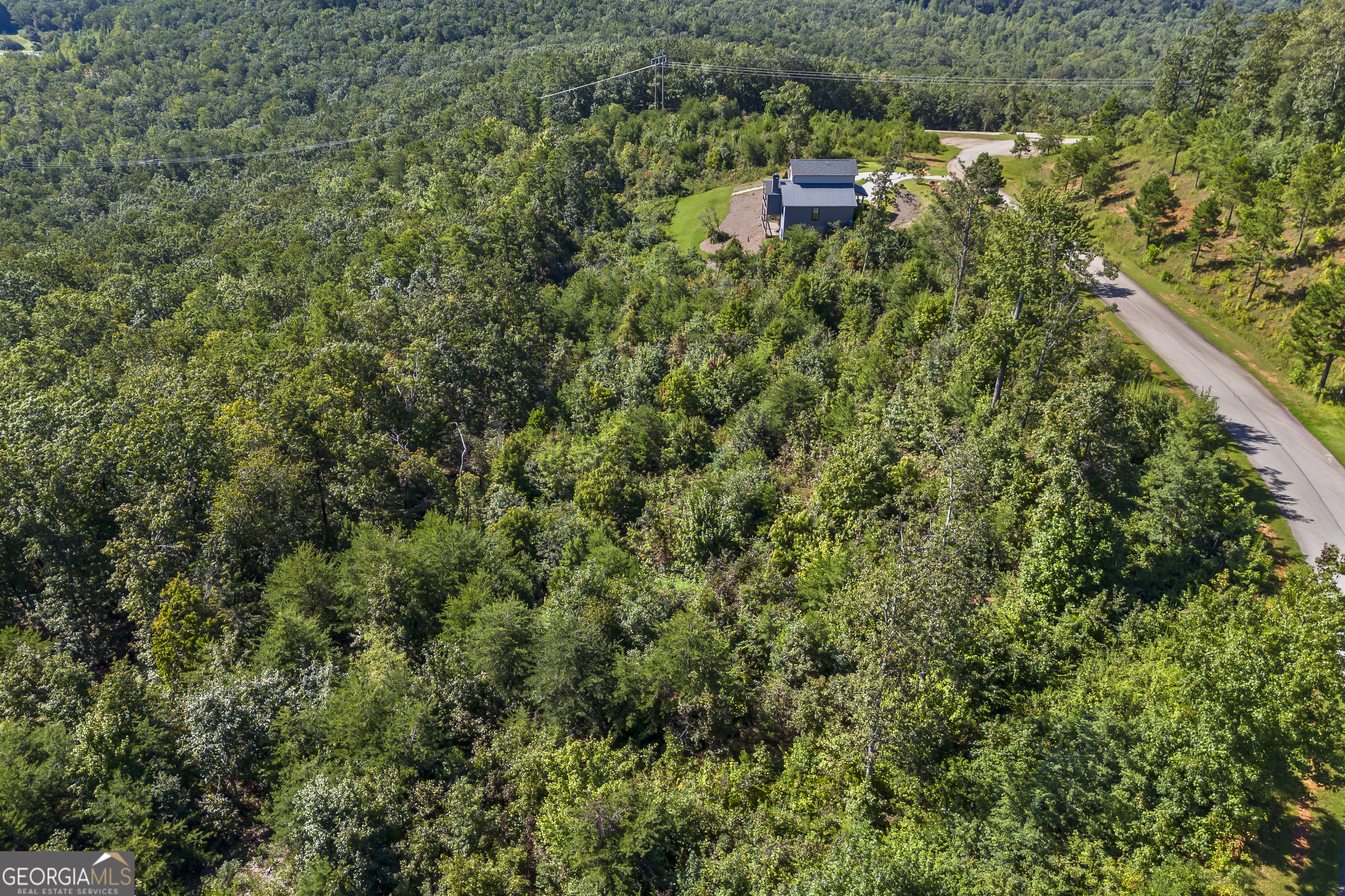 Lot 36 Mountain Ridge Drive Clarkesville, GA 30523 - Photo 26 of 35 an aerial view of residential houses with outdoor space and trees