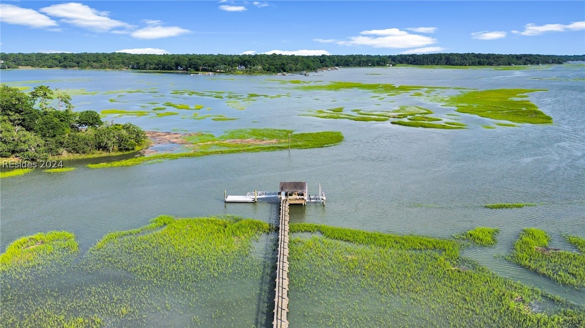 7 Sandy Ridge Road Beaufort, SC 29902 - Photo 1 of 1 View of water feature featuring a boat dock