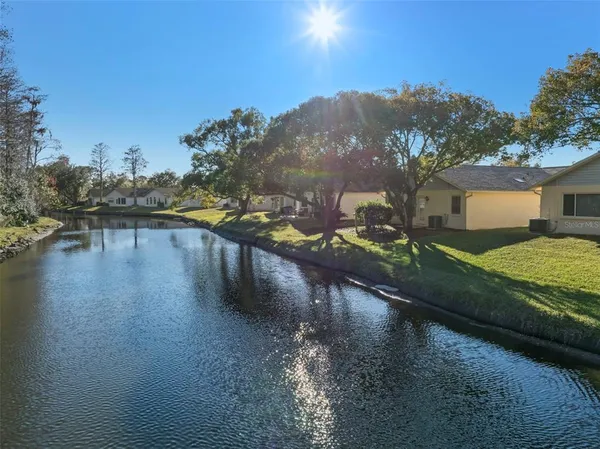 a view of a water with a terrace