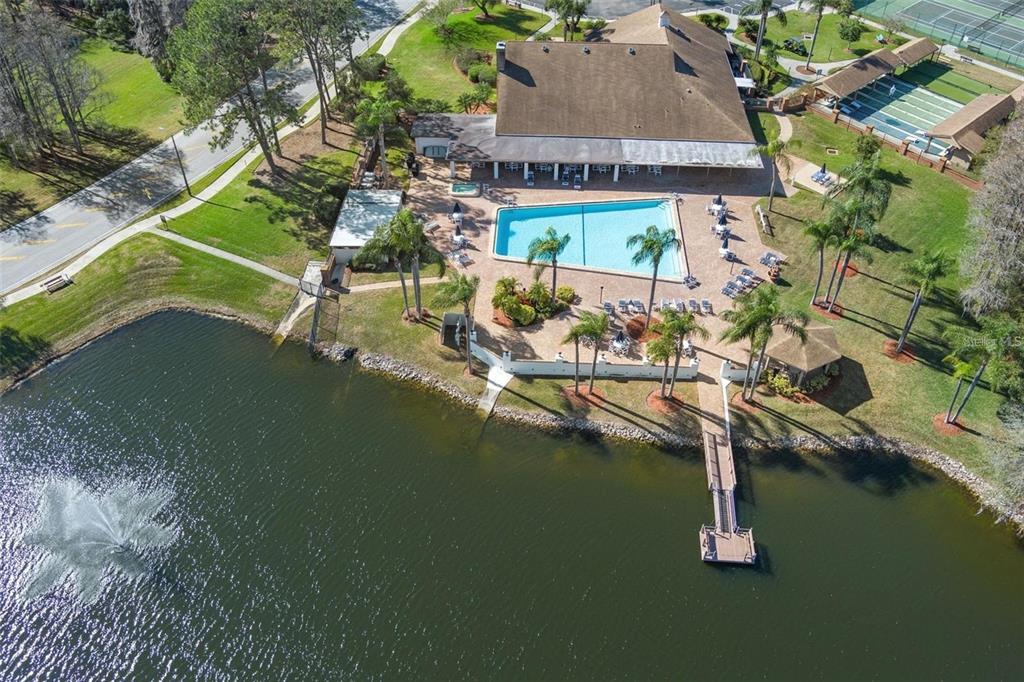 4730 Sheffield Drive New Port Richey, FL 34655 - Photo 41 of 53 an aerial view of house with yard swimming pool and outdoor seating