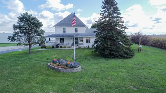 a view of a porch with a bench