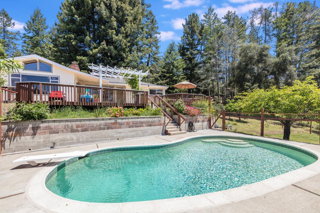 22930 Summit Road Los Gatos, CA 95033 - Photo 36 of 50 a view of a house with a swimming pool