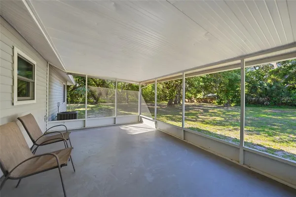 a view of a backyard of a building