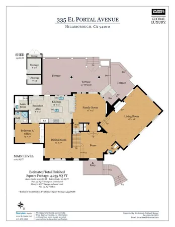 $7,395,000 | 335 El Portal Avenue, Hillsborough, CA 94010