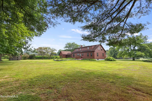 a view of an ocean from a yard