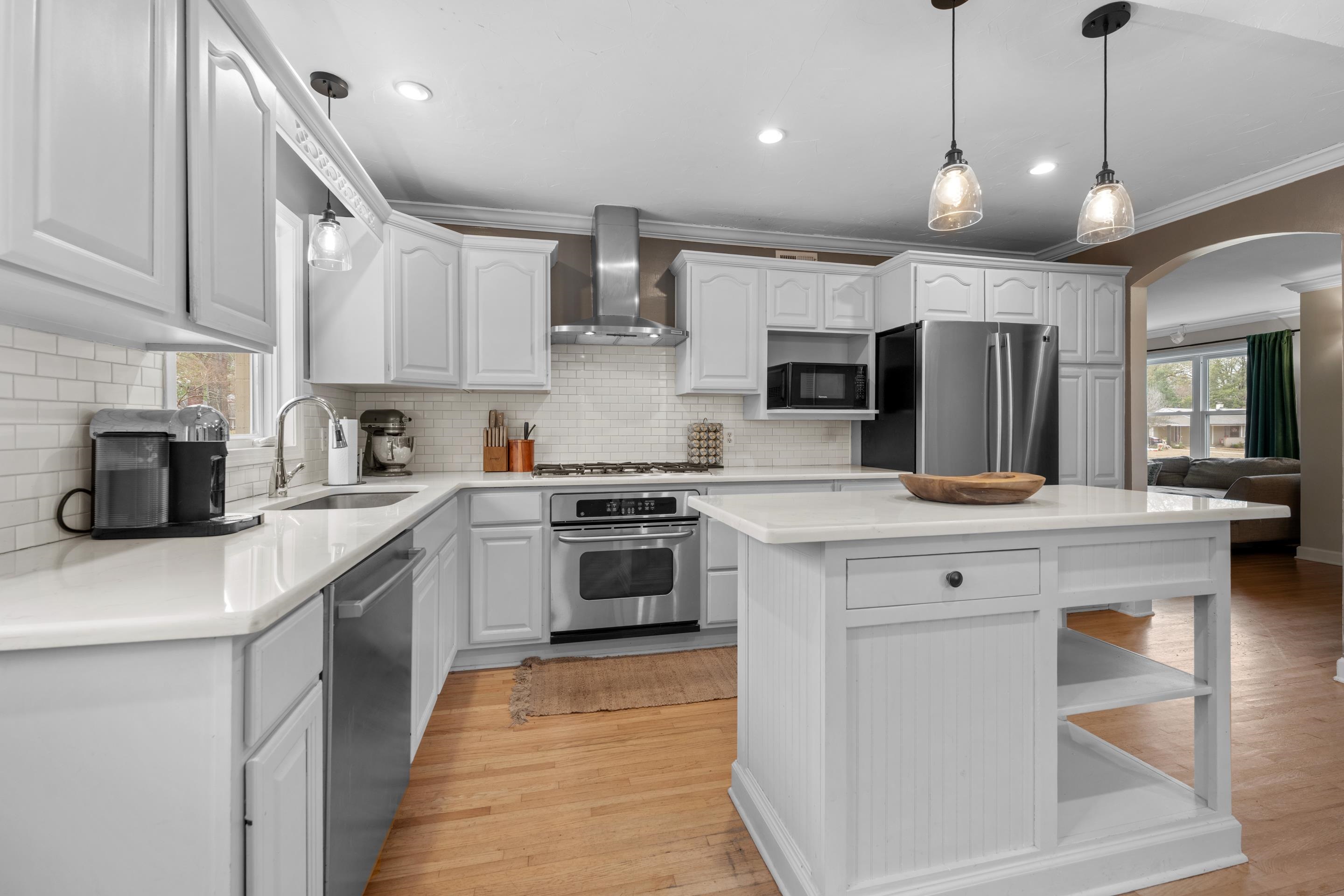 400 Rosser Road Memphis, TN 38120 - Photo 5 of 26 a kitchen with a sink stainless steel appliances and cabinets