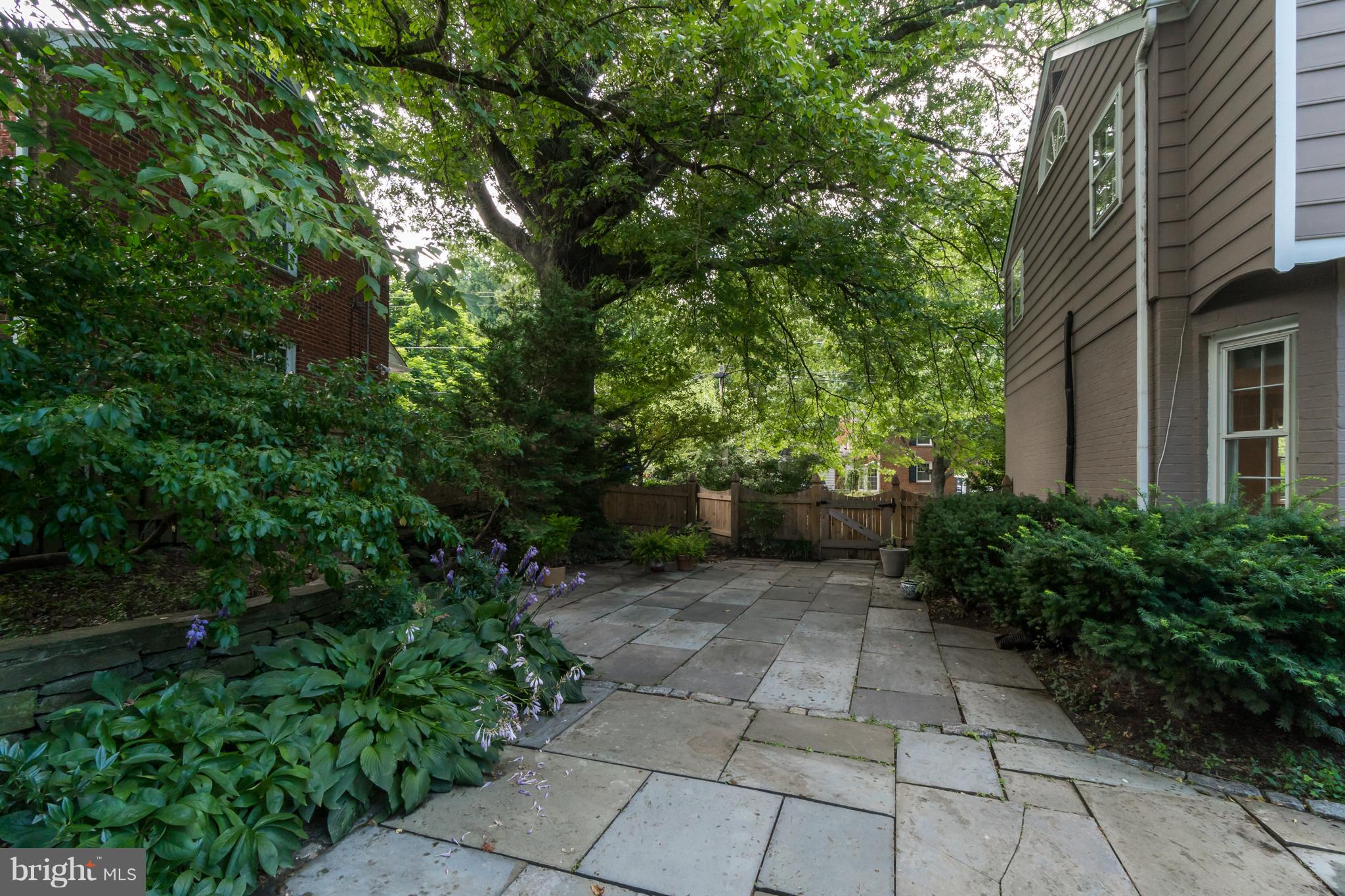 6105 Gloster Road Bethesda, MD 20816 - Photo 24 of 26 Large Flagstone Patio with Gas Grill Connection