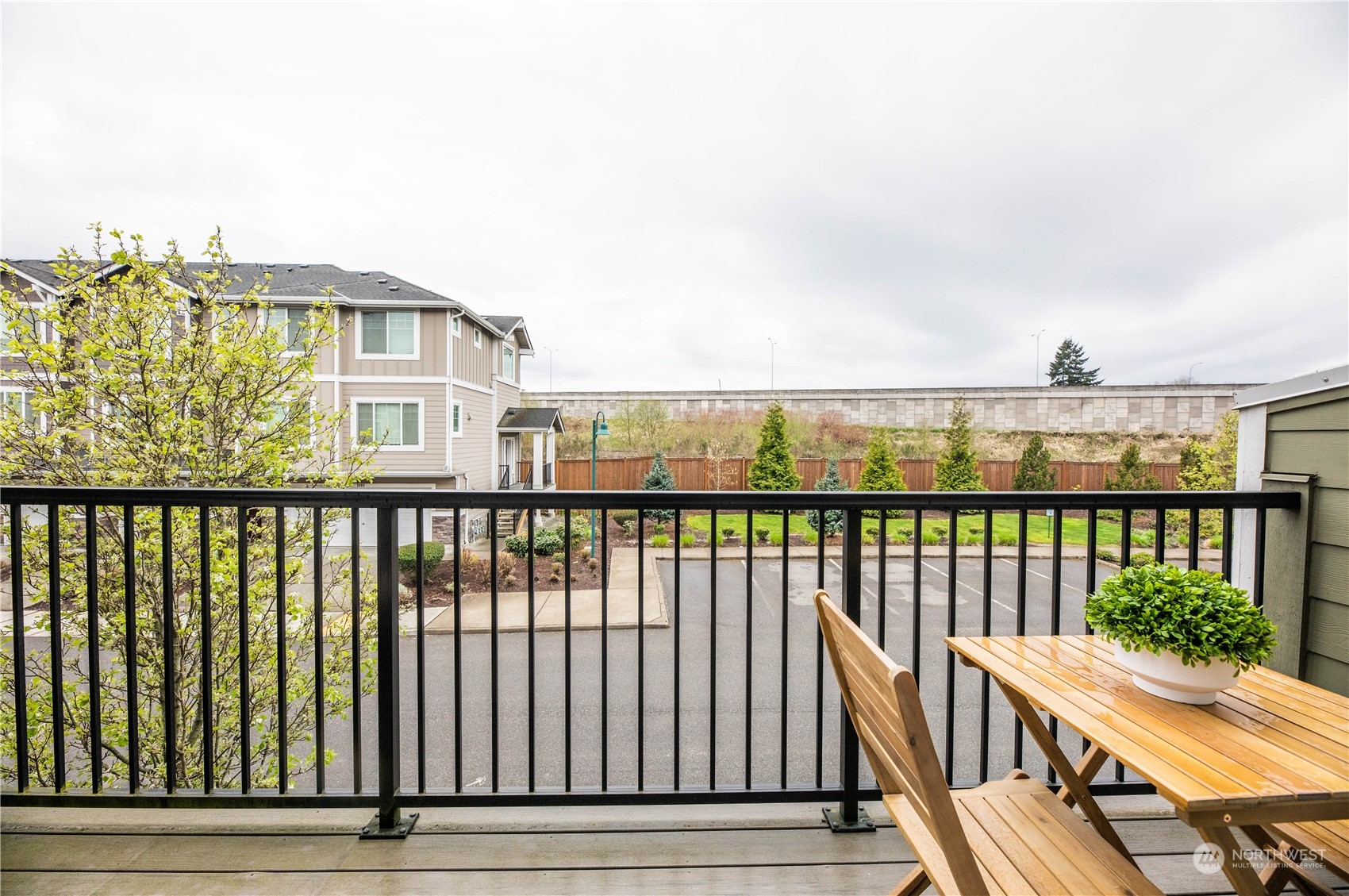 3345 30th Drive Everett, WA 98201 - Photo 26 of 37 a view of a balcony with wooden floor