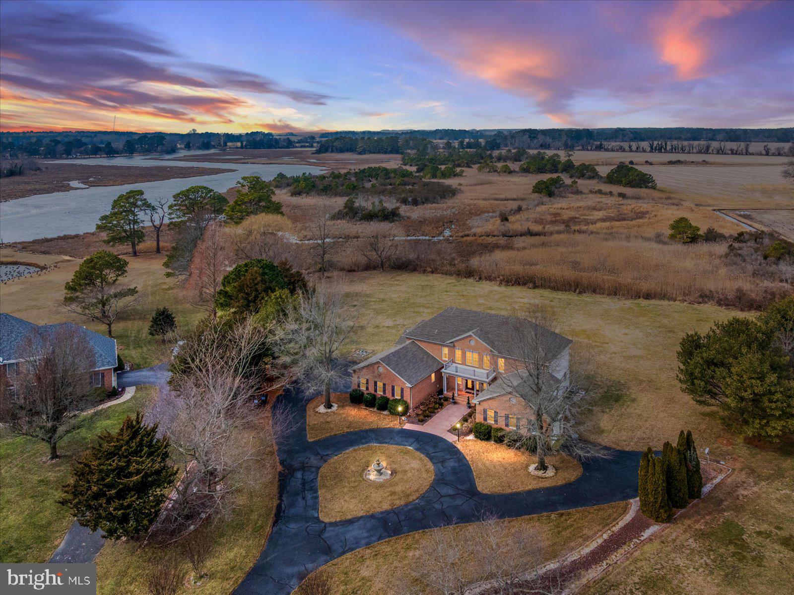 12661 Mallard Landing Road Princess Anne, MD 21853 - Photo 115 of 123 an aerial view of a house with a lake view