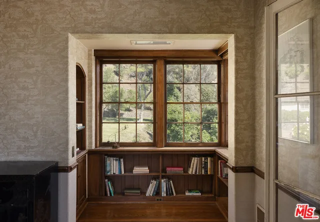 a view of a city from a balcony