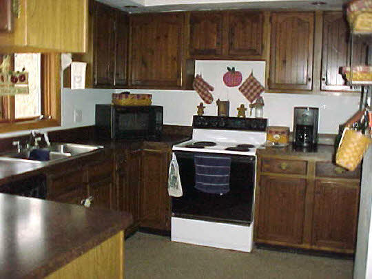 1971 North Meridian Road Chana, IL 61015 - Photo 4 of 8 a kitchen with stainless steel appliances granite countertop a stove and a sink