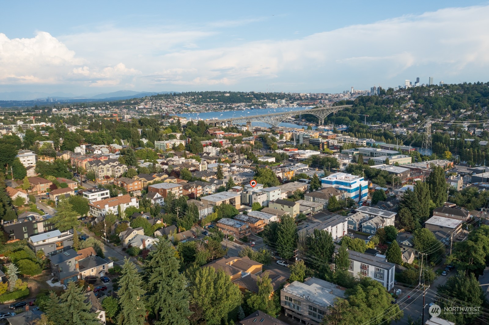 3649 Francis Avenue North, Unit A Seattle, WA 98103 - Photo 34 of 35 an aerial view of multiple house