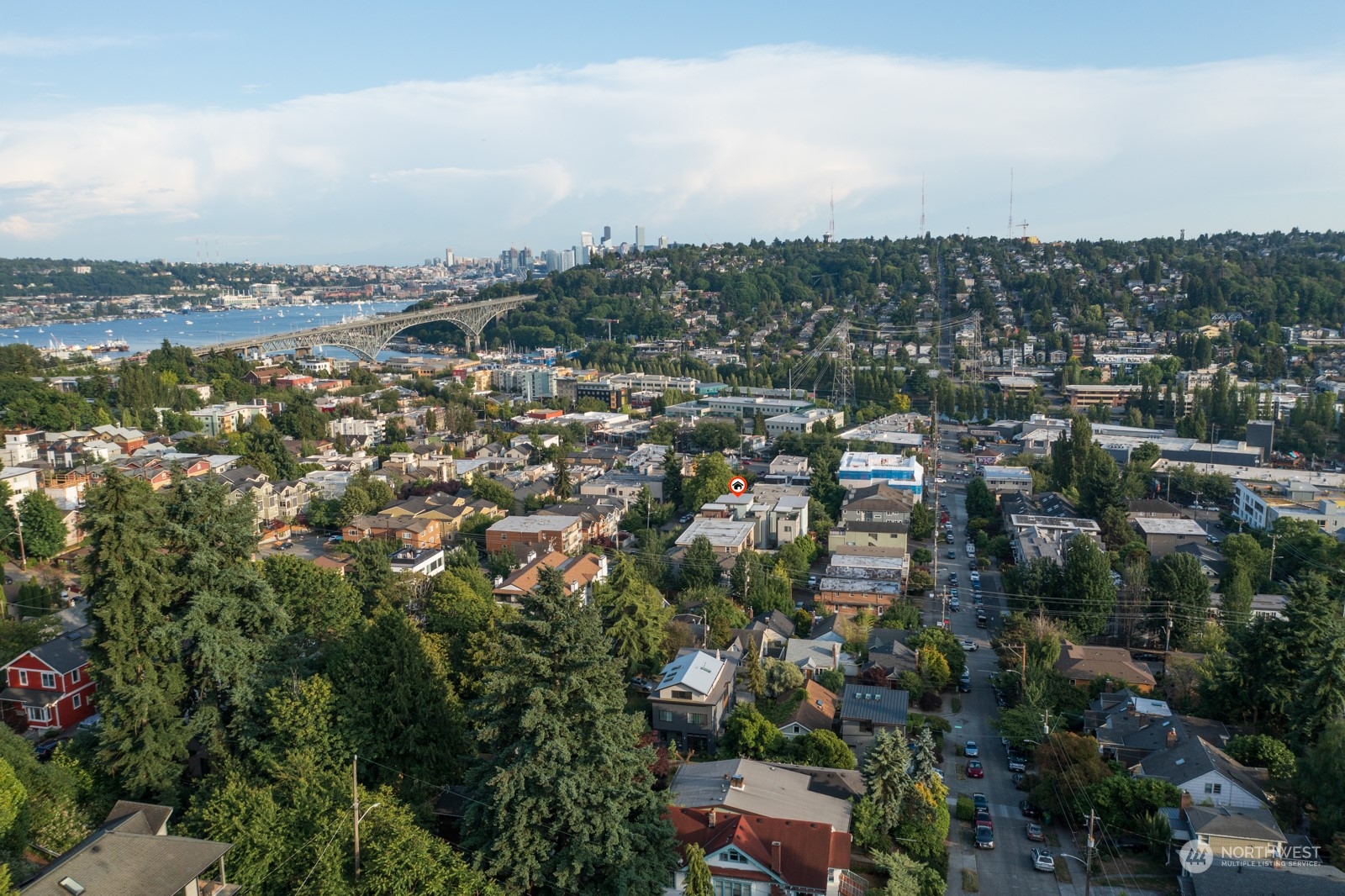 3649 Francis Avenue North, Unit A Seattle, WA 98103 - Photo 35 of 35 an aerial view of a city